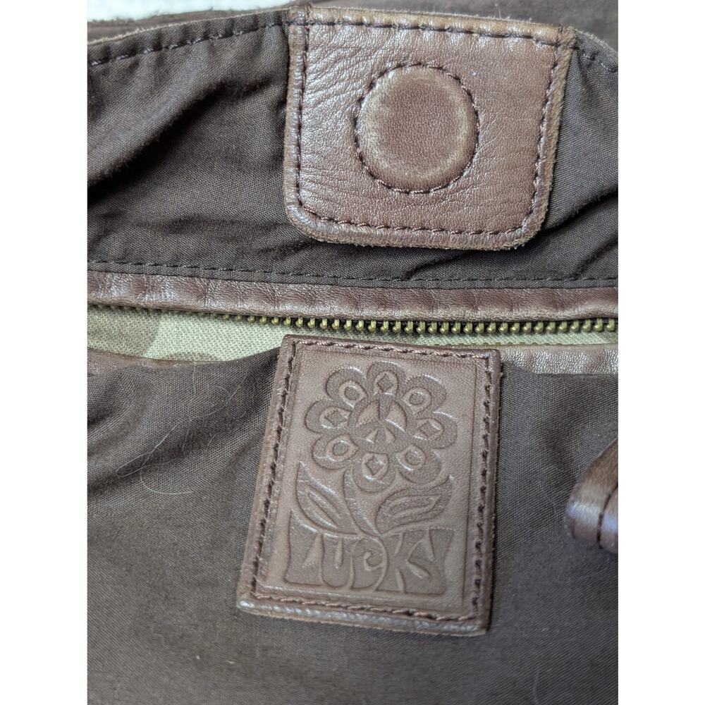 Lucky Brand Hobo Style Bag Brown - Picture 8 of 14